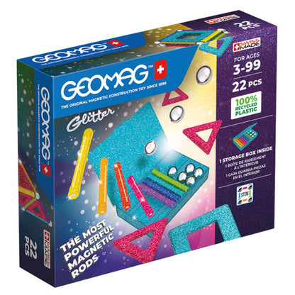 Geomag - Glitter Panels Recycled 22pc