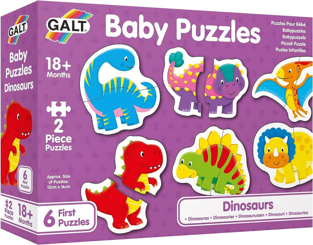 Galt – Baby Puzzles - Dinosaurs 2pcs