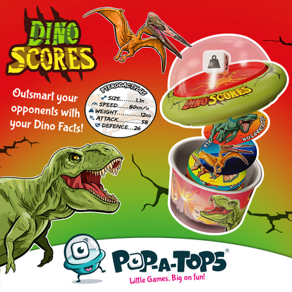 Play Monster - Pop-A-Tops - Dino Scores