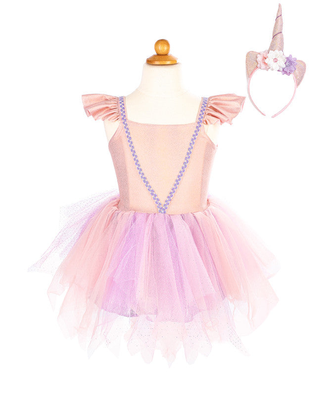 Great Pretenders - Pink Shimmer Unicorn Dress & Headband