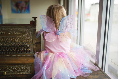 Great Pretenders - Rainbow Fairy Dress with Wings