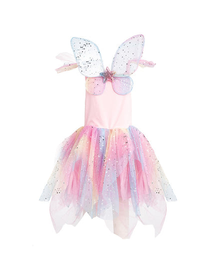 Great Pretenders - Rainbow Fairy Dress with Wings