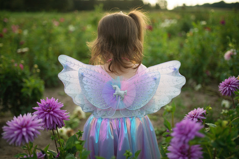 Great Pretenders - Pastel Magical Unicorn Skirt & Wings (size 4-6)