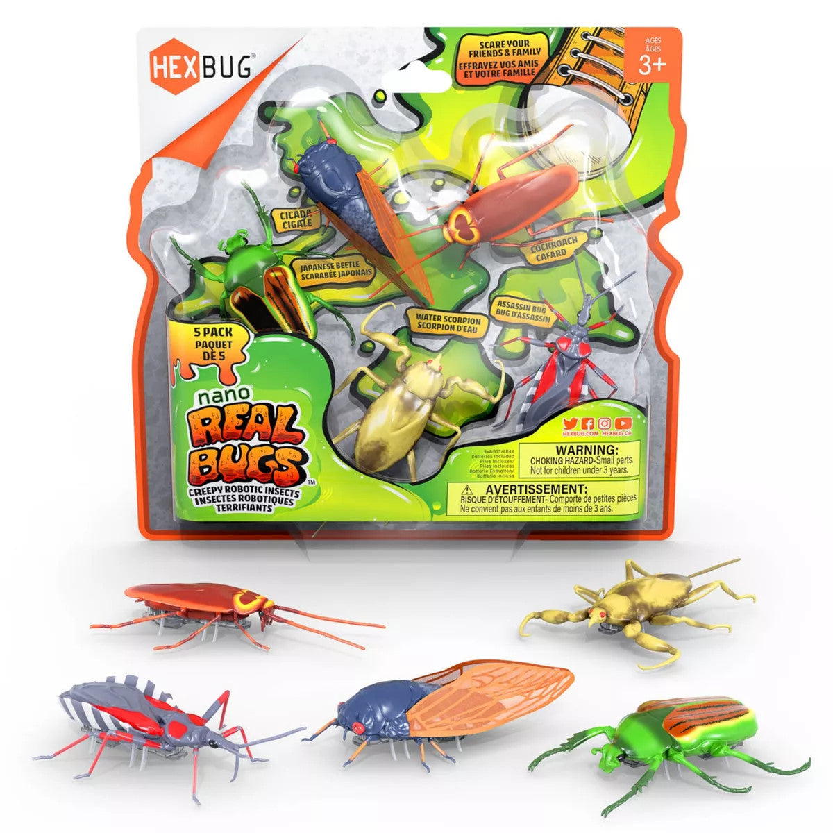 HEXBUG - Nano Real Bugs 5pk