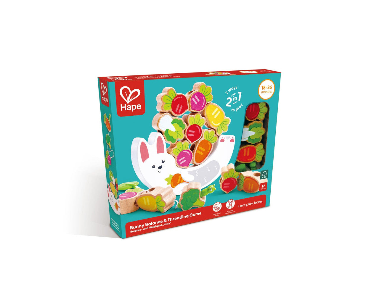 Hape - Bunny Balance & Threading Game