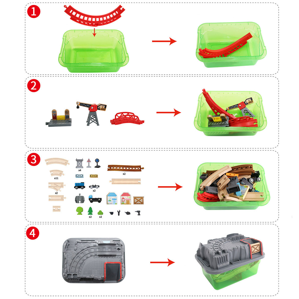 Hape Rail - Railway Bucket Builder Set