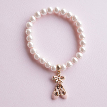 Lauren Hinkley - Ballet Slippers Pink Pearl Bracelet