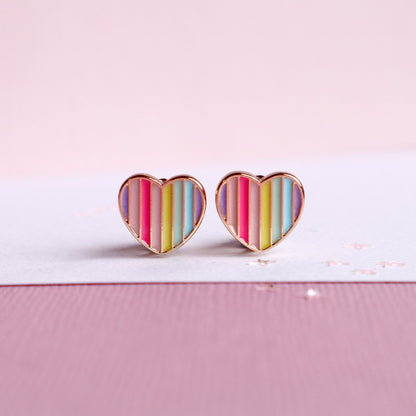 Mon Coco - Candy Heart Clip-On Earrings