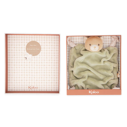 Kaloo - Signature Plume Doudou Bear Green