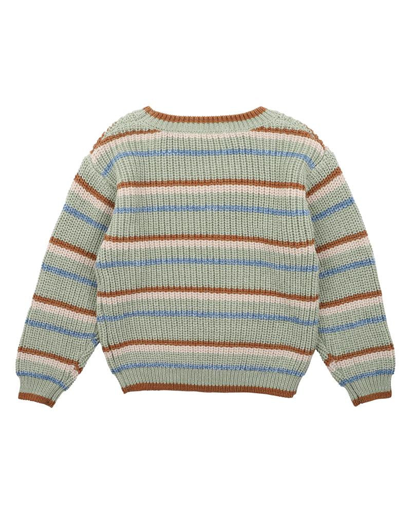 Fox & Finch - Bug Stripe Knitted Jumper (sizes 3-7)