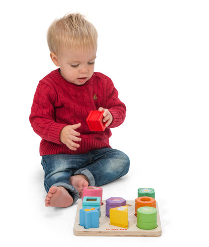 Le Toy Van - Petilou Rainbow Sensory Shape Sorter