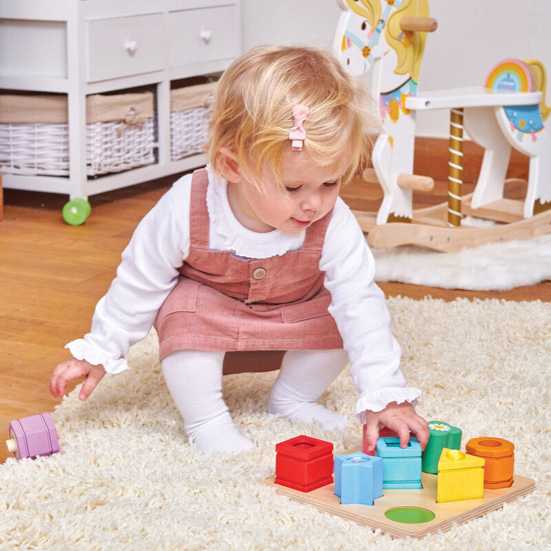 Le Toy Van - Petilou Rainbow Sensory Shape Sorter