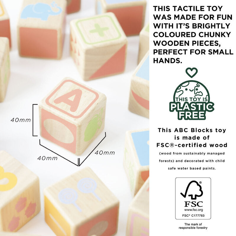 Le Toy Van - Petilou ABC Wooden Blocks 30pc
