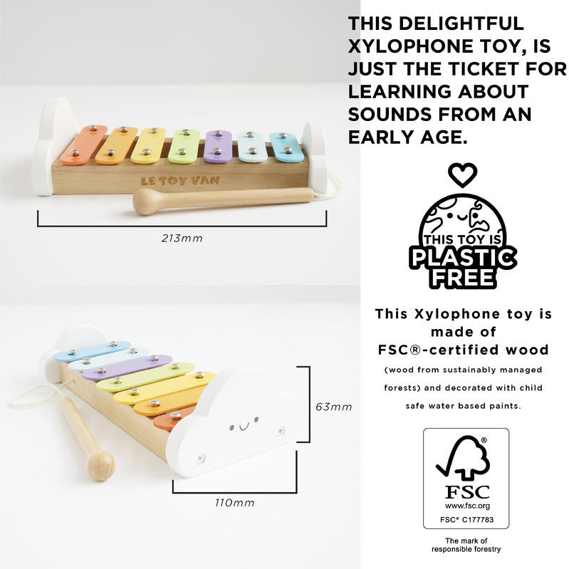 Le Toy Van - Rainbow Wooden Xylophone