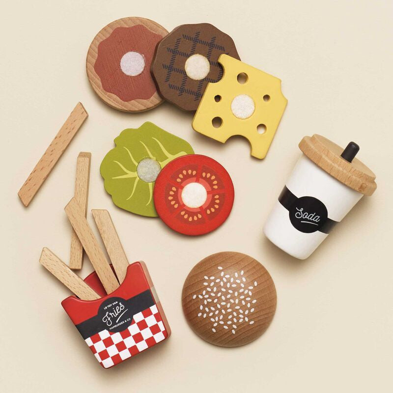 Le Toy Van - Wooden Gourmet Hamburger Set