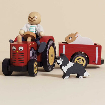 Le Toy Van - Farmyard Tractor & Trailer