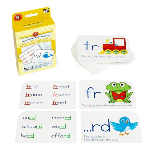 Learning Can Be Fun - Flash Cards - Blending Consonants & Digraphs