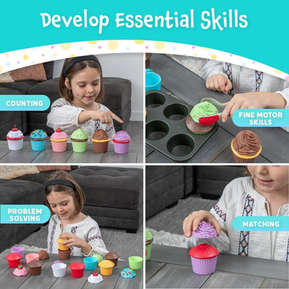 Popular Playthings - Magnetic Bake & Play Cupcake Set