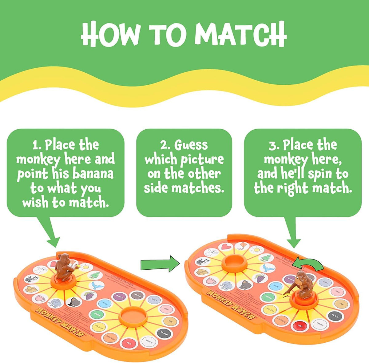 Popular Playthings Monkey Match – Educational Matching Game