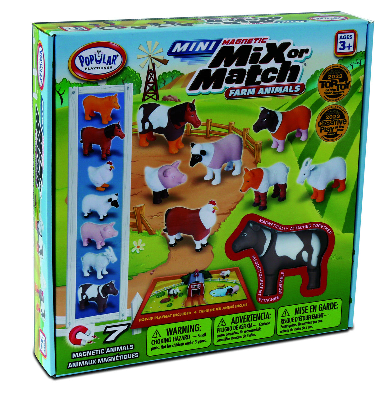 Popular Playthings - Mini Magnetic Mix or Match - Farm Animals