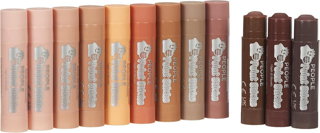 Little Brian Paint Sticks - Skin Tone Colours 12 pk
