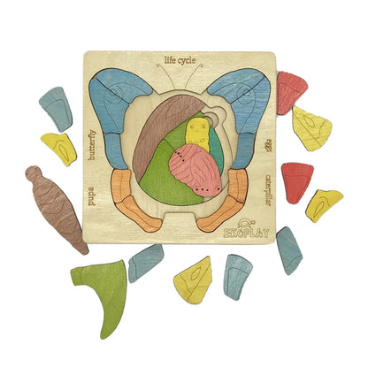 Ekoplay - Life Cycle of a Butterfly Layer Puzzle