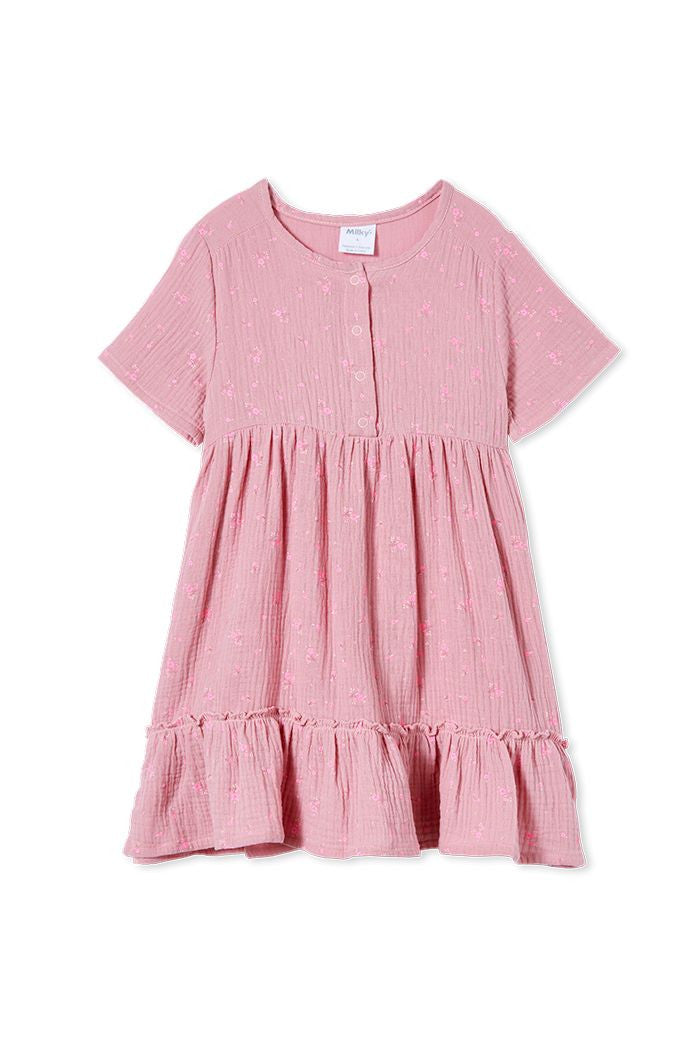 Cotton Pink Floral Dress