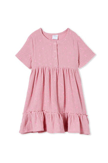 Cotton Pink Floral Dress