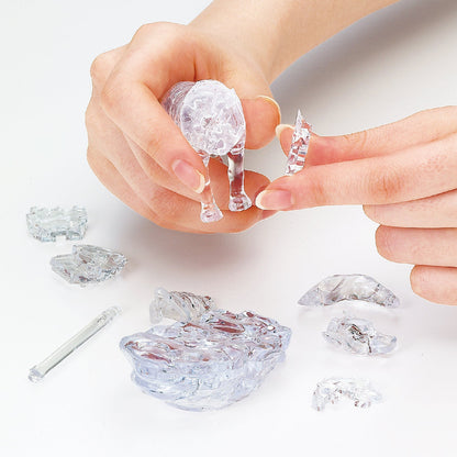 Crystal Puzzle 3D - Clear Wolf