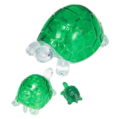 Crystal Puzzle 3D - Green Turtles 37 piece