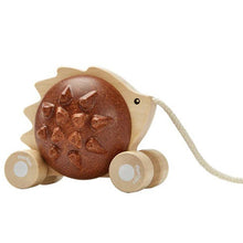 PlanToys - Pull-Along Hedgehog Brown