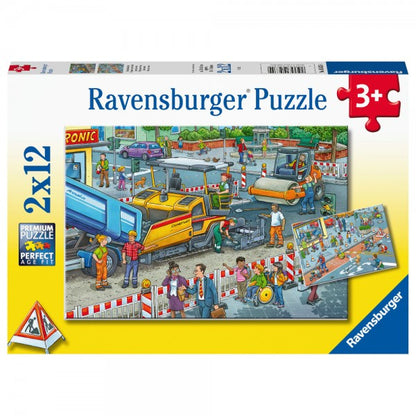 Ravensburger 2x12pc - Road Works Puzzle