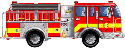 Melissa & Doug- Giant Fire Truck Floor Puzzle 24pc