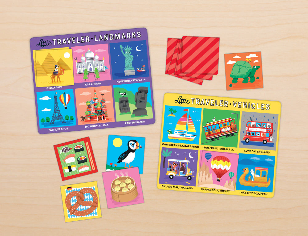 Mudpuppy - Little Traveller Bingo Game