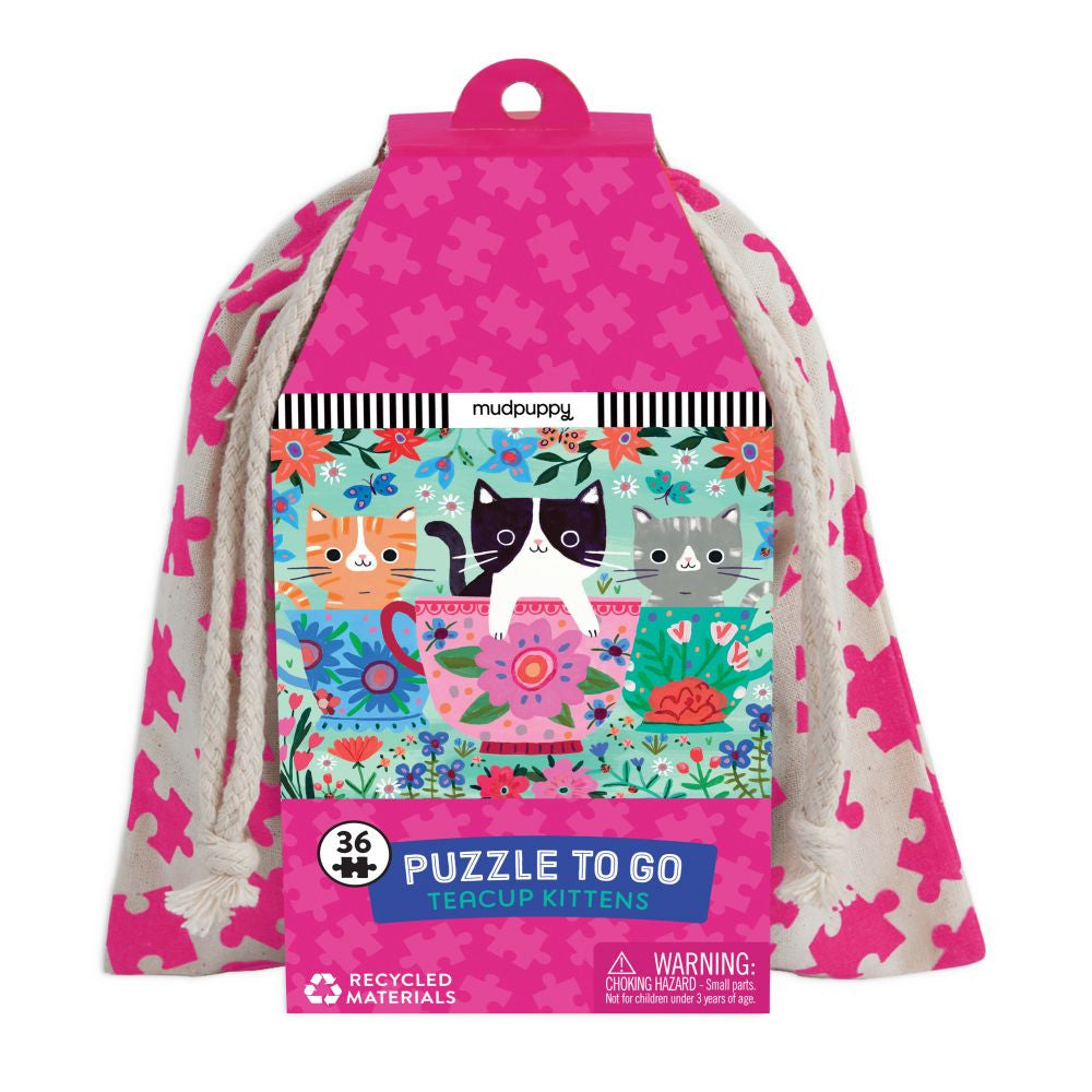 Mudpuppy - 36pc Puzzle to Go - Teacup Kittens