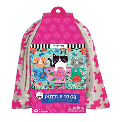 Mudpuppy - 36pc Puzzle to Go - Teacup Kittens