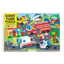 Mudpuppy 48pc - Rescue Vehicles Floor Puzzle *Minor Box Damage*