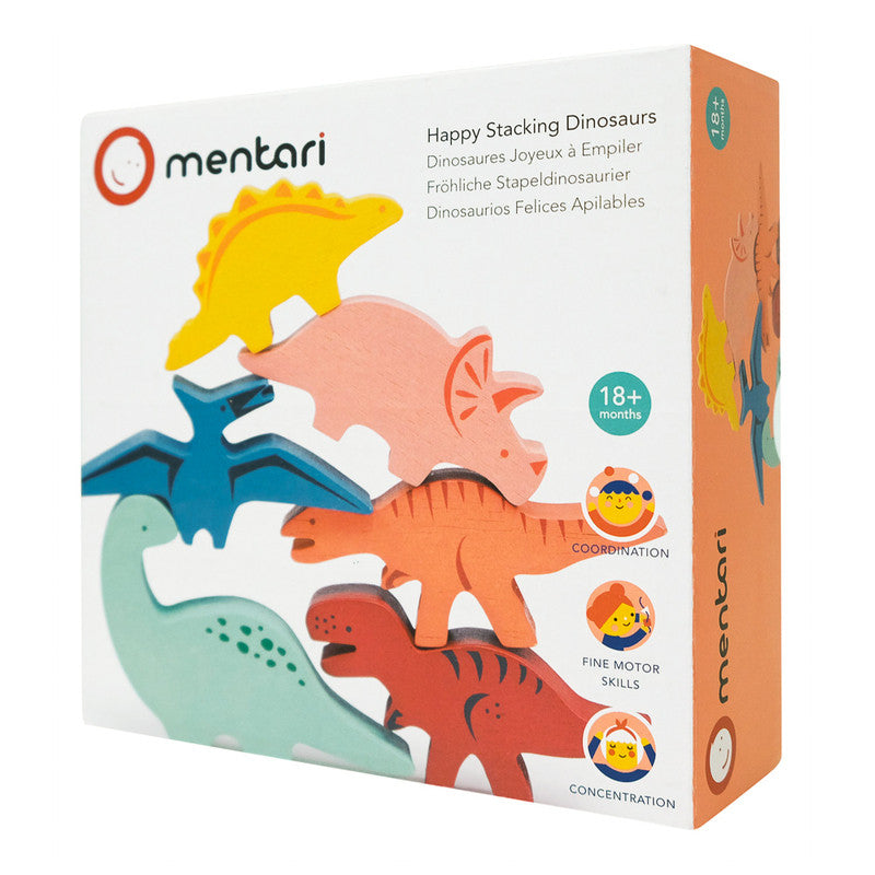 Mentari - Happy Stacking Dinosaurs Set & Bag