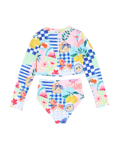 Minihaha - Camille Long Sleeve Crop Top Bikini