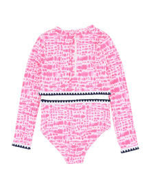 Minihaha - Koa Pink Long Sleeve Crop Top Bikini