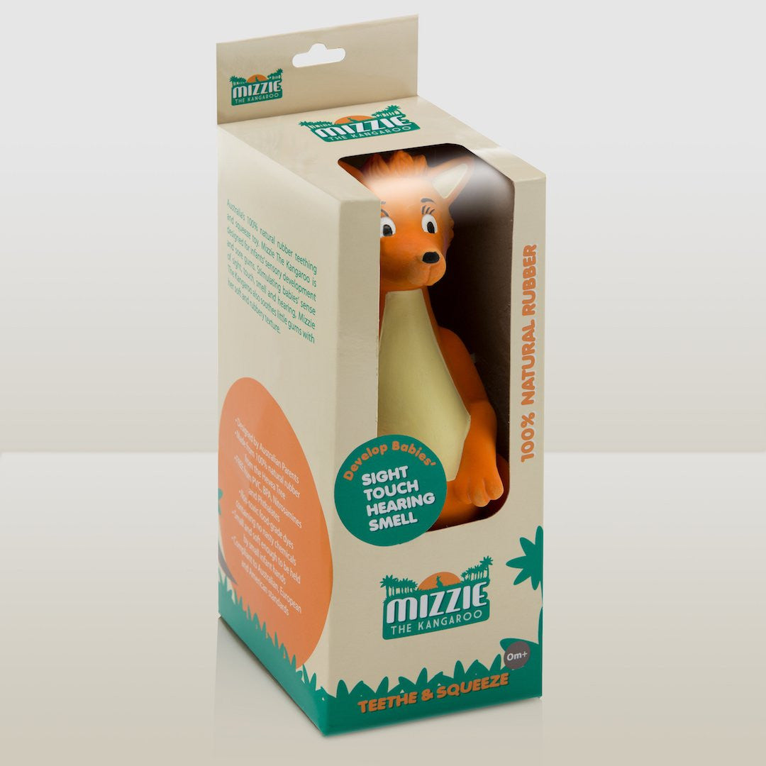 Mizzie The Kangaroo Natural Rubber Teething Toy