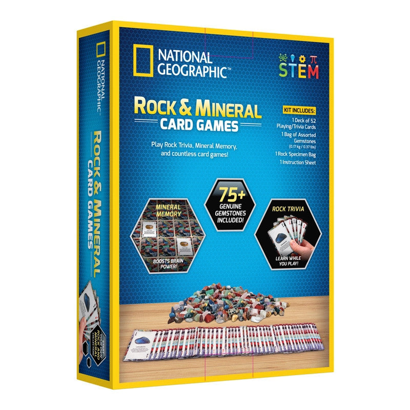 National Geographic - Rock & Mineral Card Games