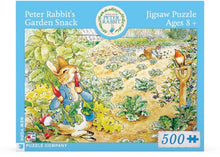 New York Puzzle Company 500pc - Peter Rabbit Garden Snack Puzzle