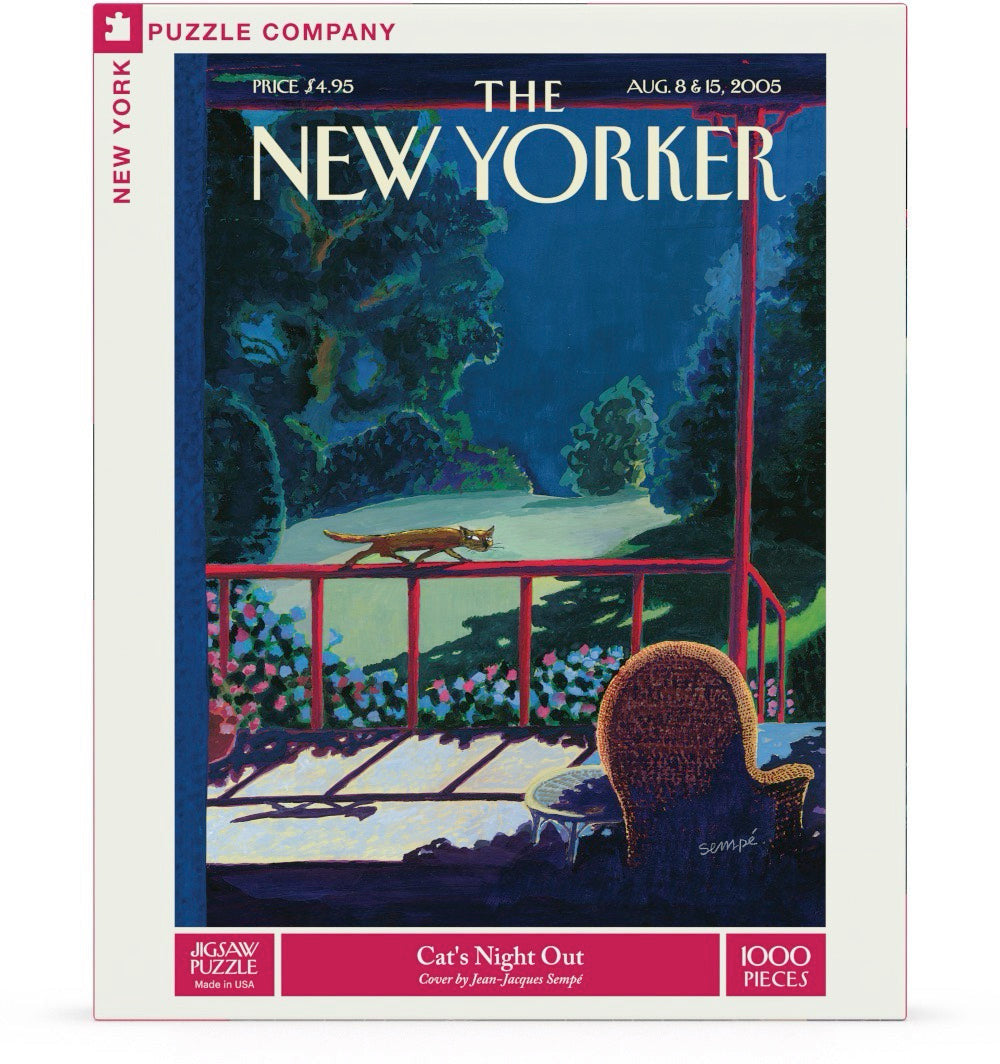 New York Puzzle Company 1000pc - Cat's Night Out Puzzle