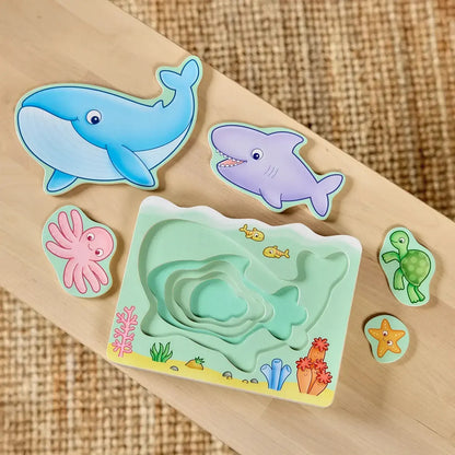 Orchard Toys - Under The Sea - Wooden Nesting Puzzle 5pc