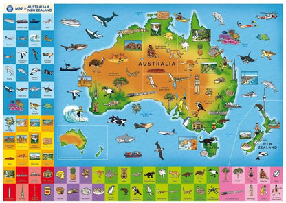 Orchard Toys - Map of Australia & New Zealand Puzzle 150pc