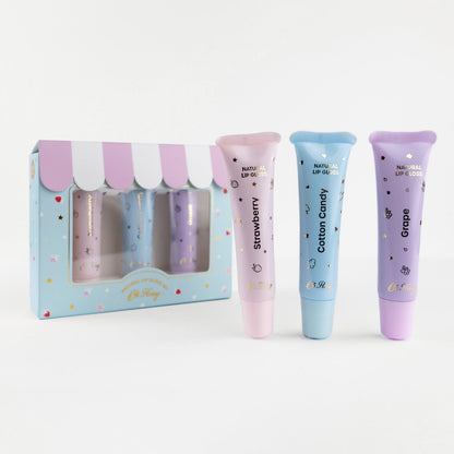 Oh Flossy - Natural Lip Gloss Set - 3 pack