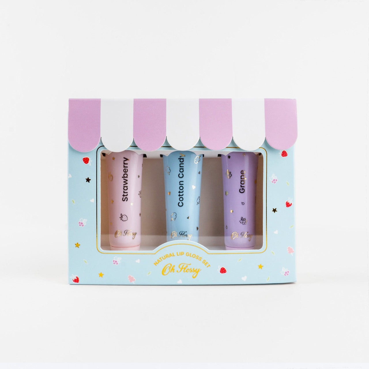 Oh Flossy - Natural Lip Gloss Set - 3 pack