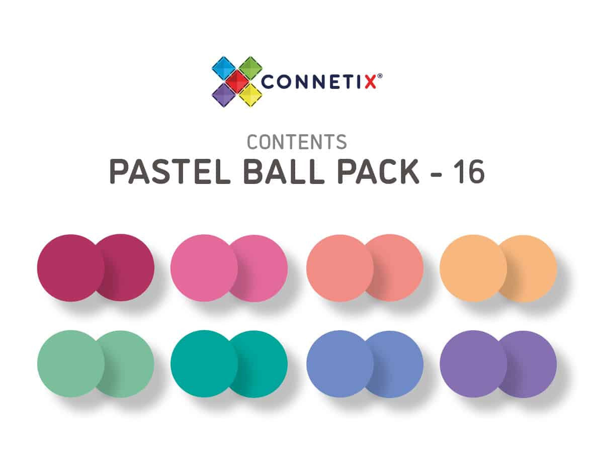Connetix - Pastel Ball Pack 16pc