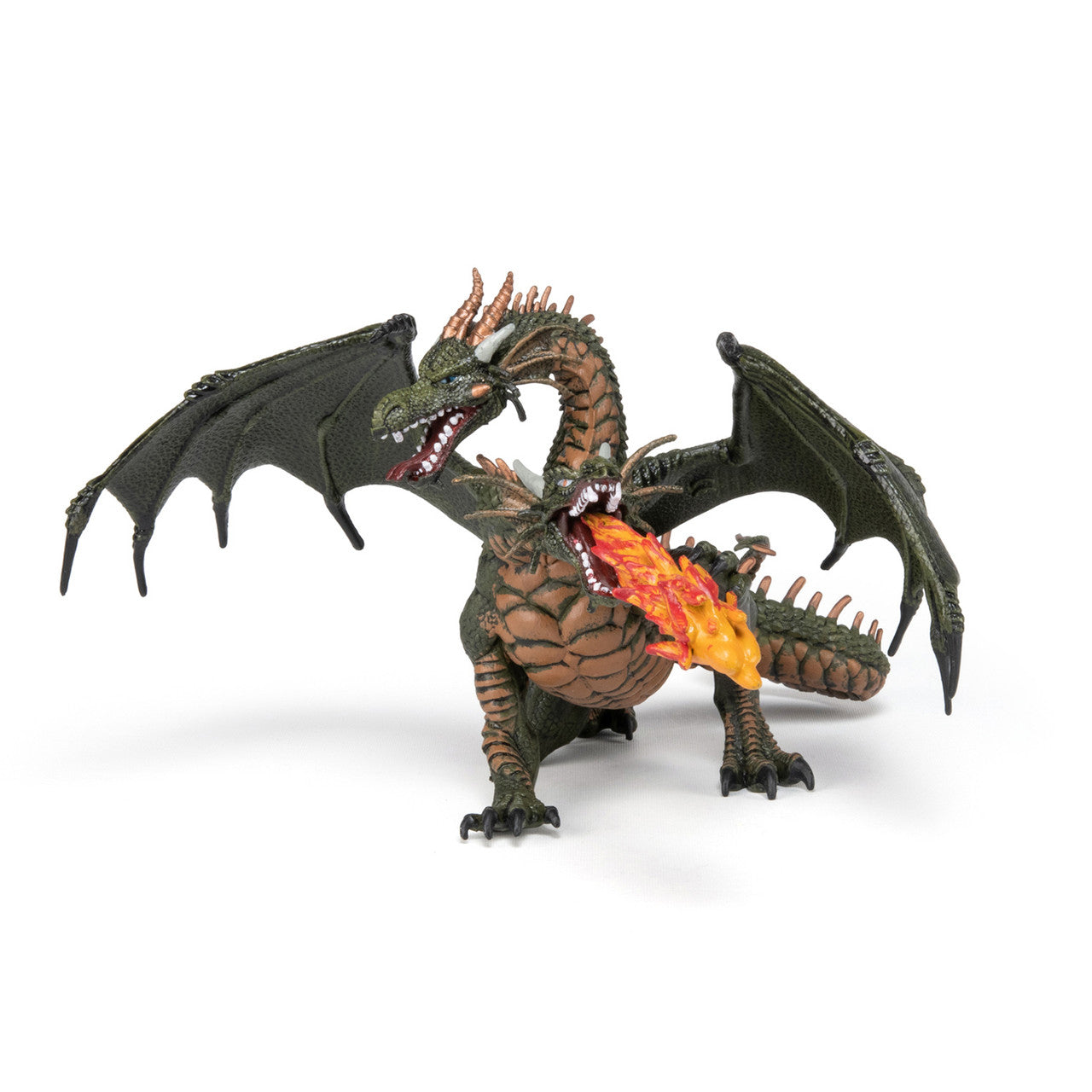 Papo -  Green Two Headed Dragon Figurine